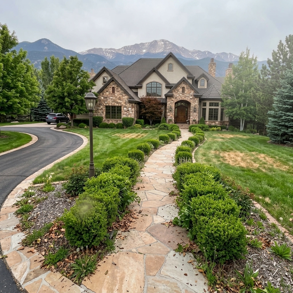 Before — estate landscaping