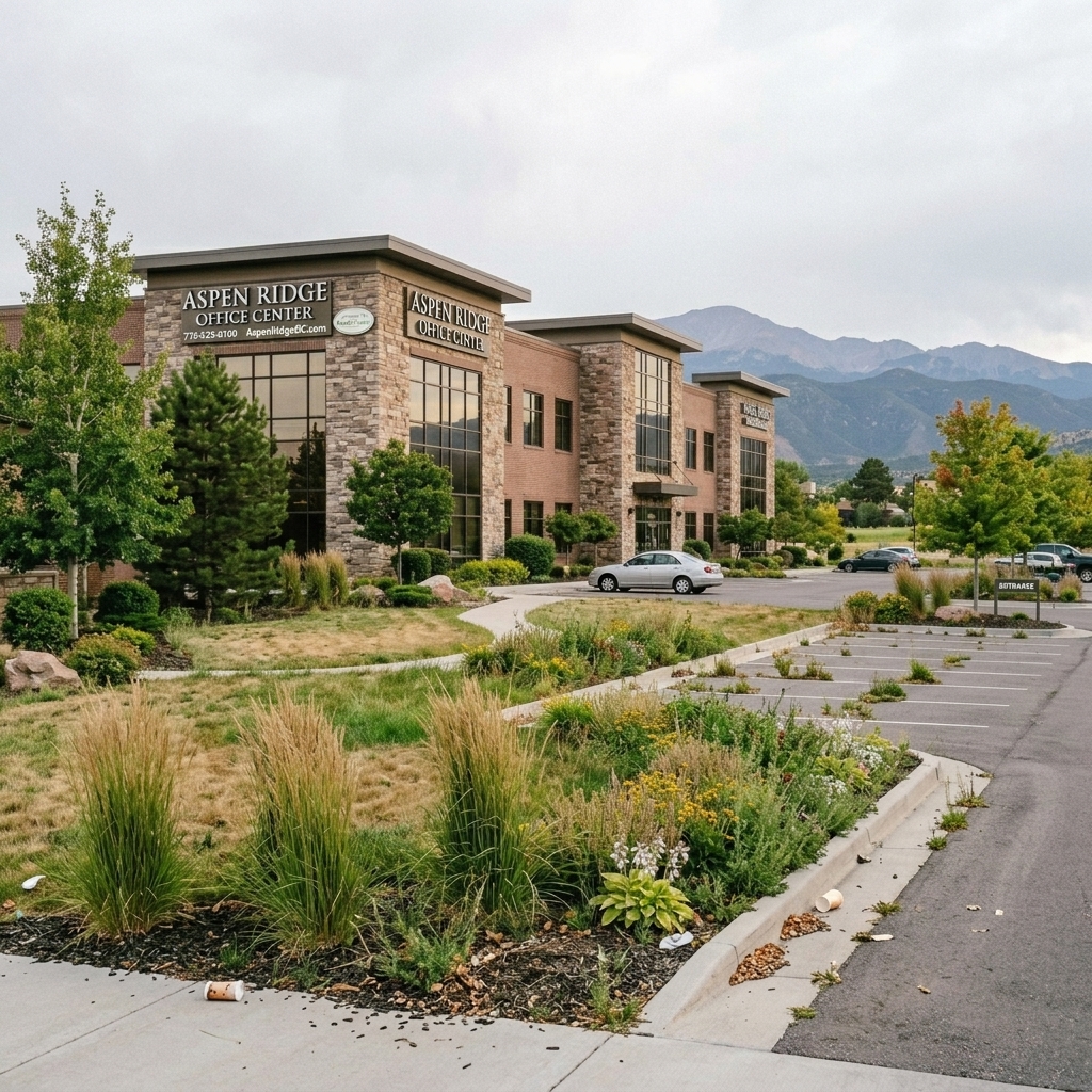 Before — commercial landscaping